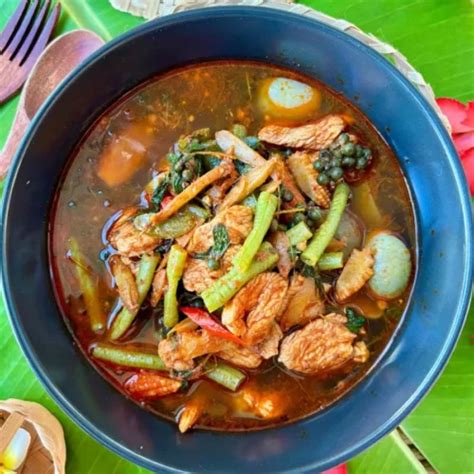 Authentic Thai Jungle Curry .